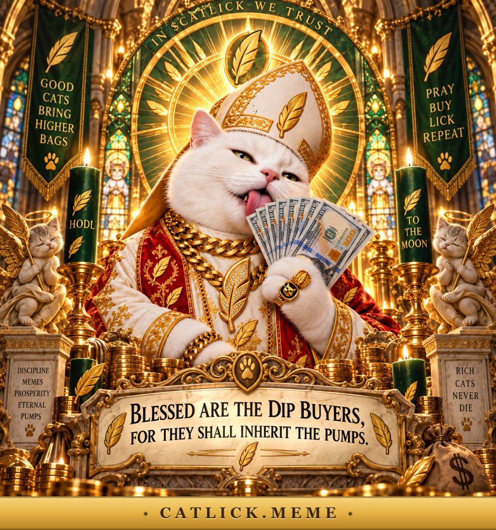 Father Catlick blessing the dip buyers