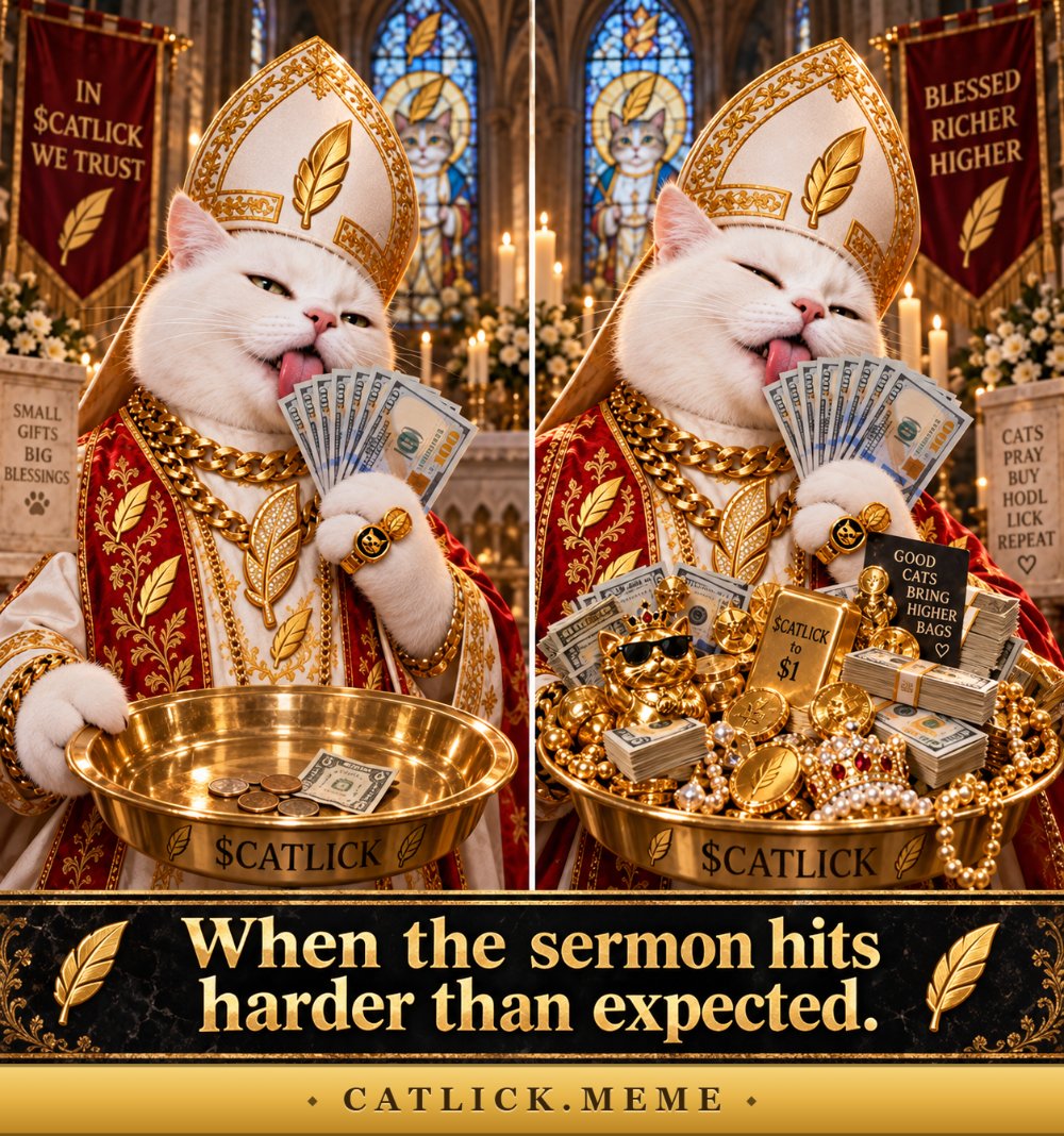 The offering plate before and after the sermon